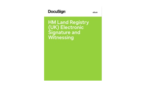 HM Land Registry (UK) Electronic Signature and Witnessing