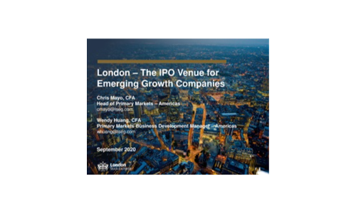 London leads the way for International IPOs